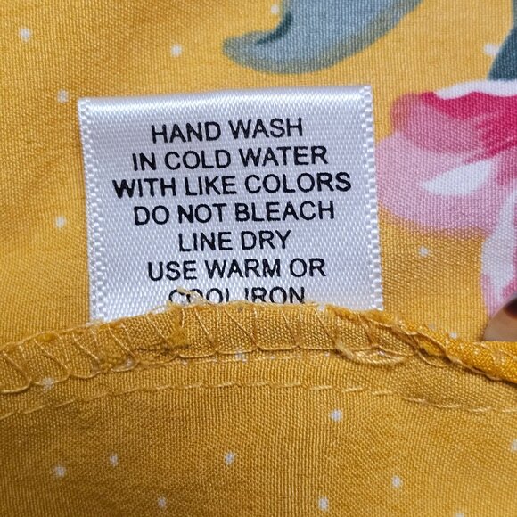 MPH Collection Womens Floral Print Button-Front Tunic Blouse 2X - Picture 8 of 10